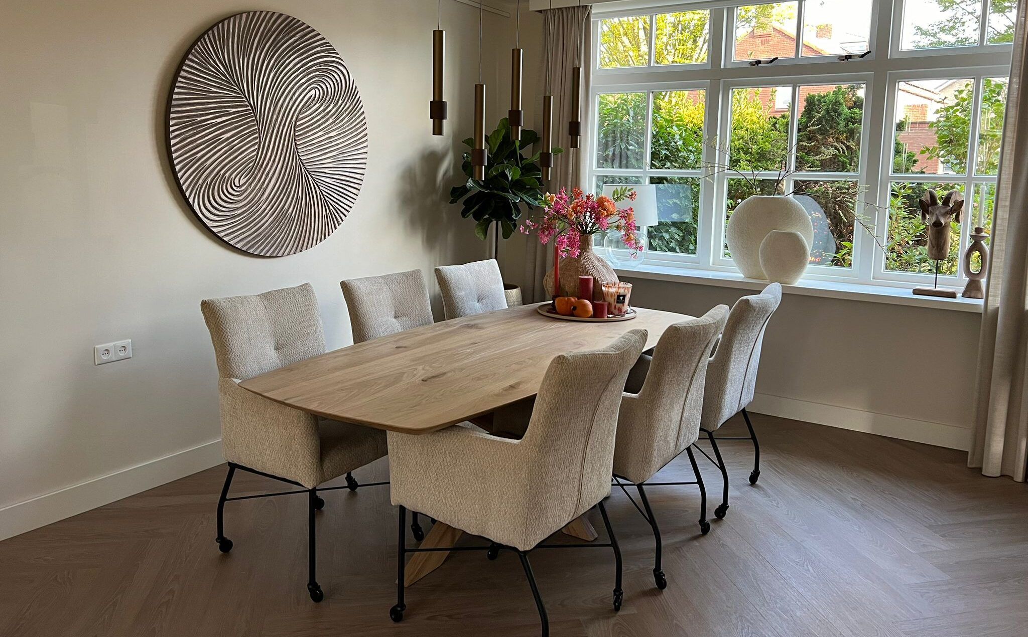 Deens ovale eikenhouten eettafel Marco