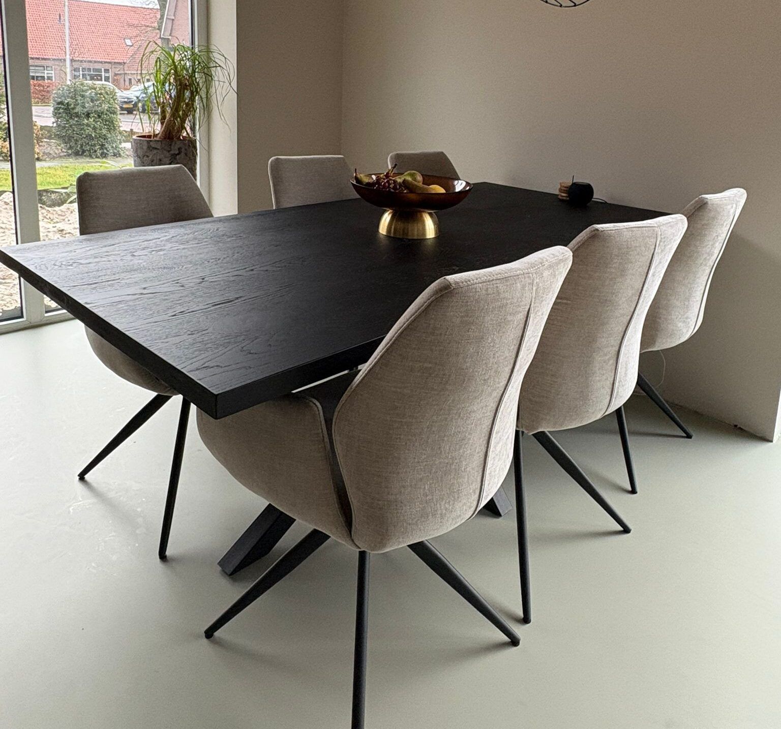 Rechthoekige tafel - Pip stoelen
