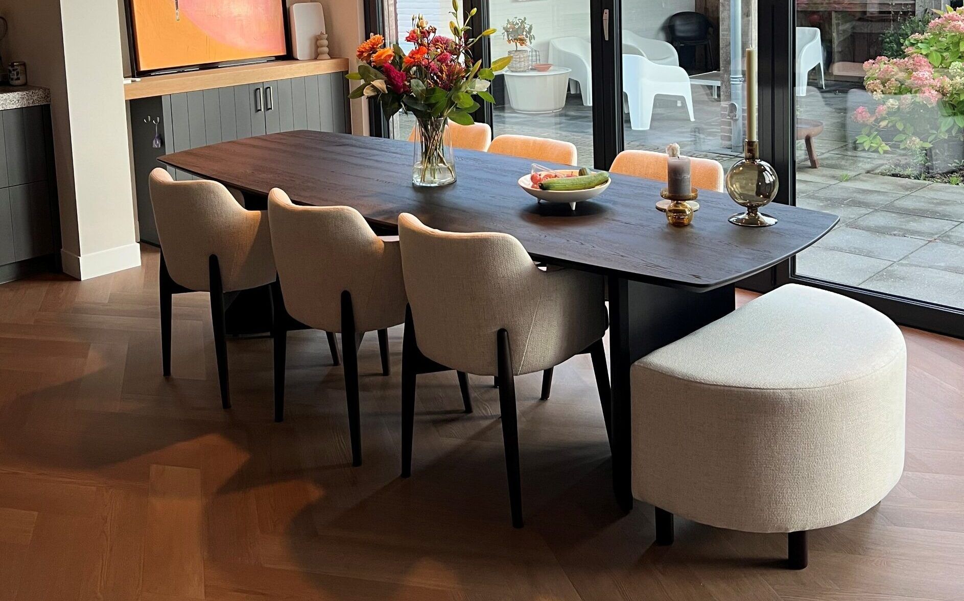 Deens ovale eikenhouten eettafel Olle
